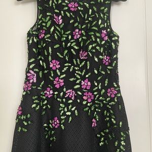 Beautiful embroidered dress, very flattering fit, brand new, size 6.
